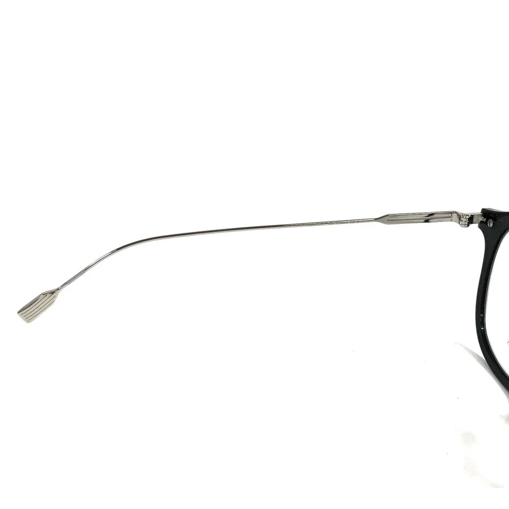 Rimowa Eyeglasses Frames RW50001U 001 Black Silver Round Full Rim 50-23-150
